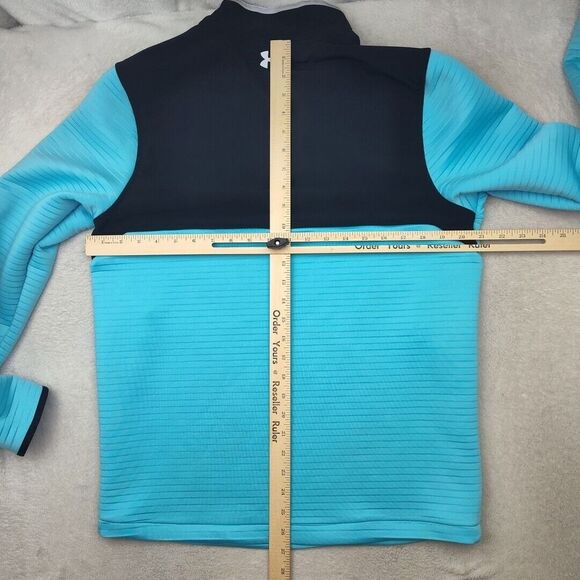 Under Armour Shirt Men Medium Blue Storm Quarter Zip Golf‎ Daytona Tech 1366280 - Picture 9 of 11